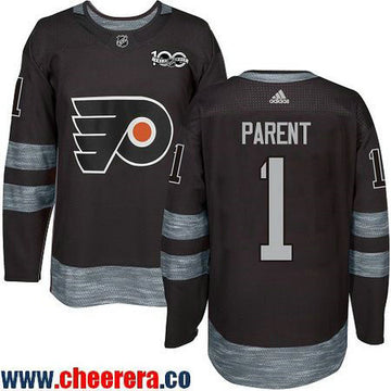 Bernie Parent Philadelphia Flyers black jersey
