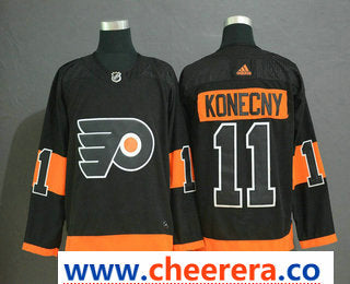 Travis Konecny Philadelphia Flyers black jersey