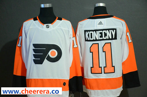 Travis Konecny Philadelphia Flyers white jersey