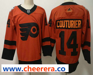 Sean Couturier Philadelphia Flyers orange Stadium Series jersey