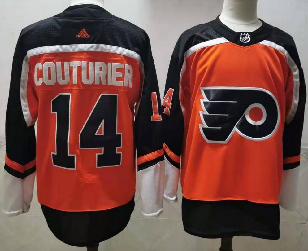 Sean Couturier Philadelphia Flyers orange jersey