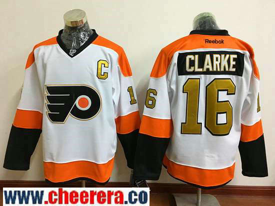 Bobby Clarke Philadelphia Flyers white jersey