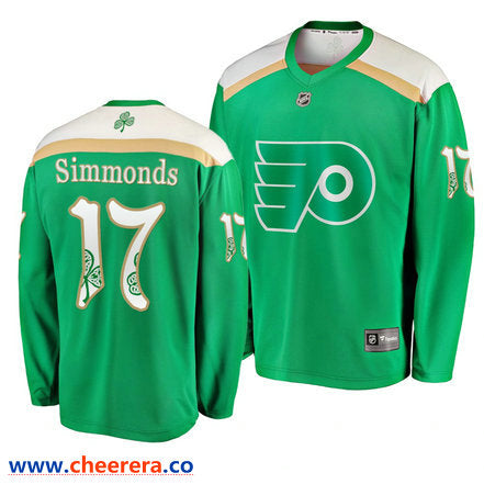 Wayne Simmonds Philadelphia Flyers green jersey