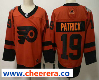 Nolan Patrick Philadelphia Flyers orange Stadium Series jersey