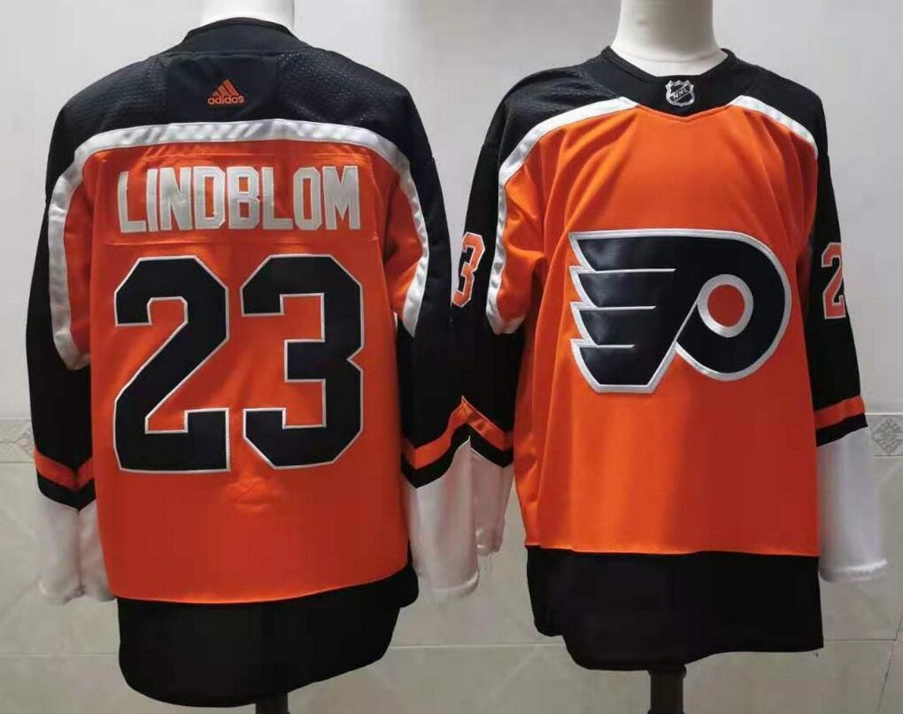 Oskar Lindblom Philadelphia Flyers orange jersey
