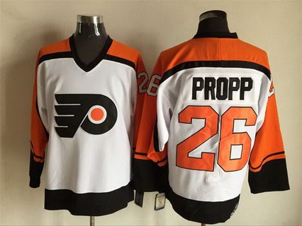 Brian Propp Philadelphia Flyers white Throwback jersey