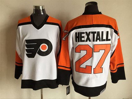 Ron Hextall Philadelphia Flyers white Throwback jersey