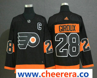 Claude Giroux With C Patch Philadelphia Flyers black jersey