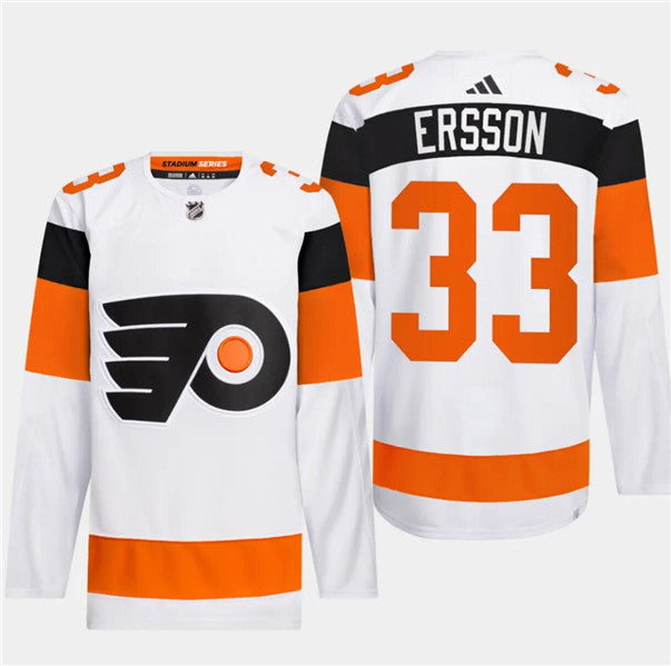 Samuel Ersson Philadelphia Flyers white Stadium Series jersey