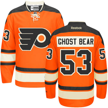 Ghost Bear Nickname Reebok Philadelphia Flyers orange Alternate jersey