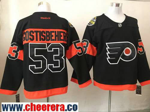 Shayne Gostisbehere Philadelphia Flyers black Stadium Series jersey