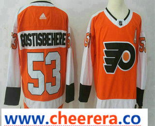 Shayne Gostisbehere Philadelphia Flyers orange Home jersey