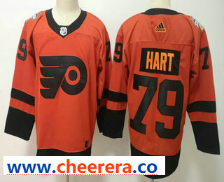 Carter Hart Philadelphia Flyers orange Stadium Series jersey