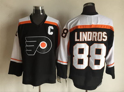 Eric Lindros Philadelphia Flyers black Throwback jersey