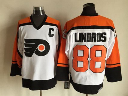 Eric Lindros Philadelphia Flyers white Throwback jersey