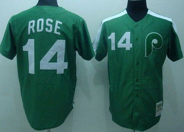 Pete Rose Philadelphia Phillies green Throwback jersey
