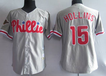 Dave Hollins Philadelphia Phillies gray Throwback jersey