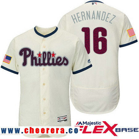 Cesar Hernandez Philadelphia Phillies cream Fashion jersey