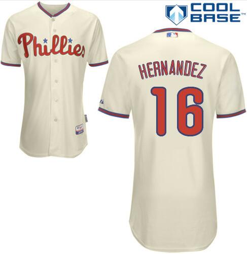 Cesar Hernandez Philadelphia Phillies cream jersey