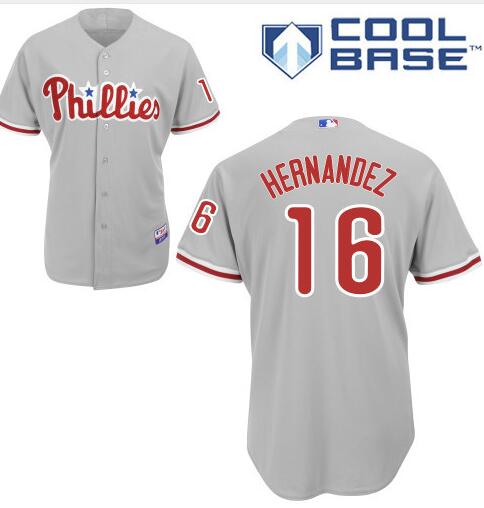 Cesar Hernandez Philadelphia Phillies gray Road jersey