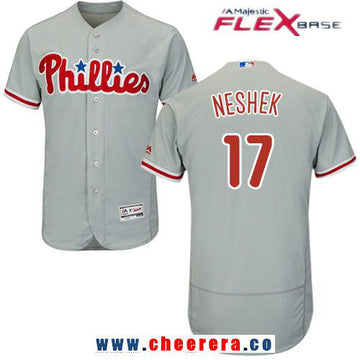 Pat Neshek Philadelphia Phillies gray Road jersey