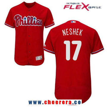 Pat Neshek Philadelphia Phillies red Alternate jersey