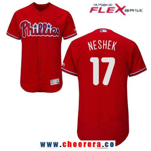 Pat Neshek Philadelphia Phillies red Alternate jersey