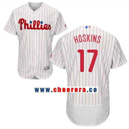 Rhys Hoskins Philadelphia Phillies white Home jersey