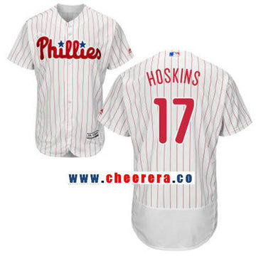 Rhys Hoskins Philadelphia Phillies white Home jersey