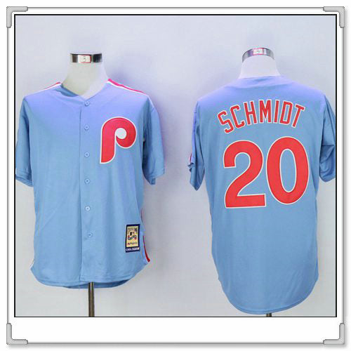 Mike Schmidt Philadelphia Phillies blue Cooperstown jersey