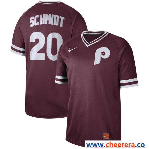 Mike Schmidt Philadelphia Phillies maroon Legend jersey