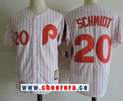 Mike Schmidt Philadelphia Phillies white Throwback jersey