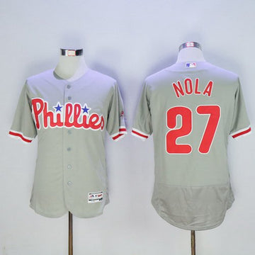 Aaron Nola Philadelphia Phillies gray Road jersey