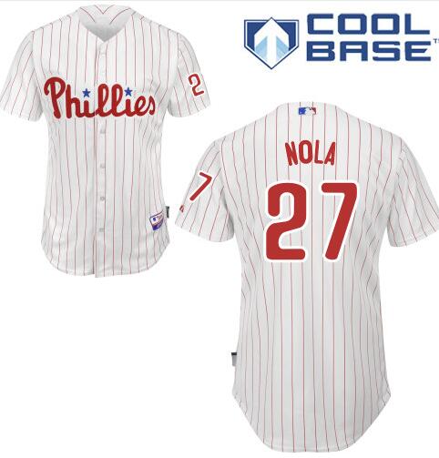 Aaron Nola Philadelphia Phillies white Home jersey