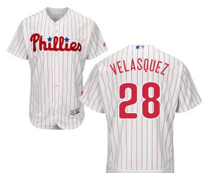 Vincent Velasquez Philadelphia Phillies white Home jersey