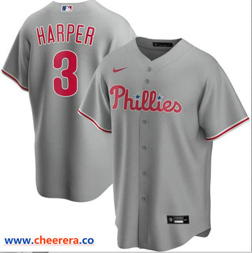 Bryce Harper Philadelphia Phillies gray jersey
