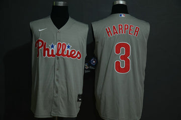 Bryce Harper Philadelphia Phillies gray jersey