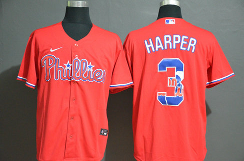 Bryce Harper Philadelphia Phillies red Fashion jersey