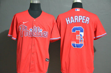 Bryce Harper Philadelphia Phillies red Fashion jersey