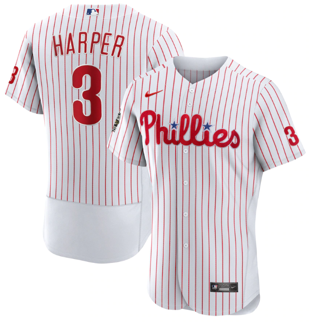 Bryce Harper Philadelphia Phillies white jersey