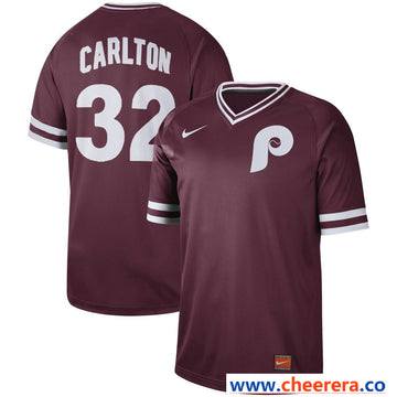 Steve Carlton Philadelphia Phillies maroon Legend jersey
