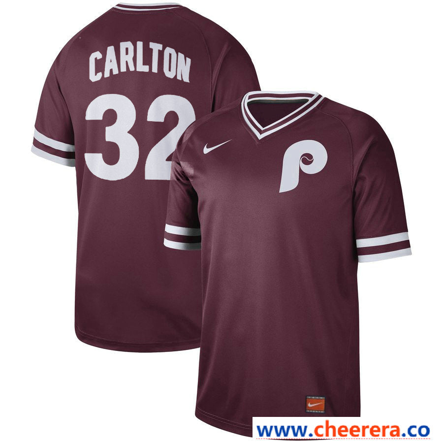 Steve Carlton Philadelphia Phillies maroon Legend jersey