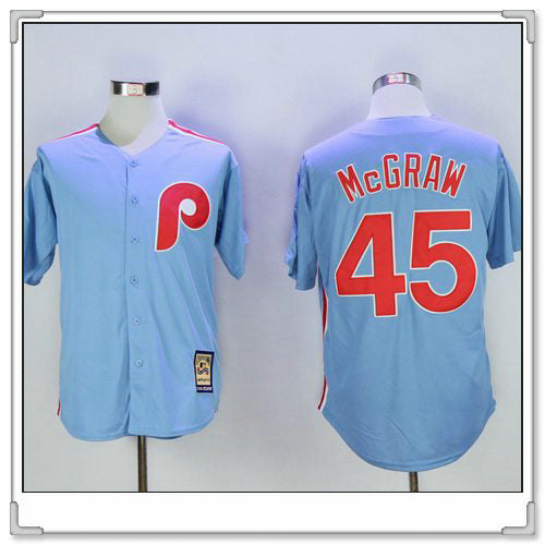 Tug McGraw Philadelphia Phillies blue Cooperstown jersey