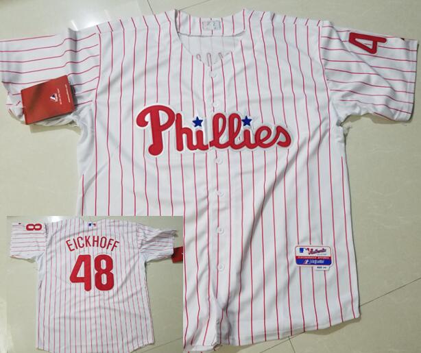 Jerad Eickhoff Philadelphia Phillies white Home jersey