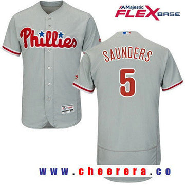 Michael Saunders Philadelphia Phillies gray Road jersey