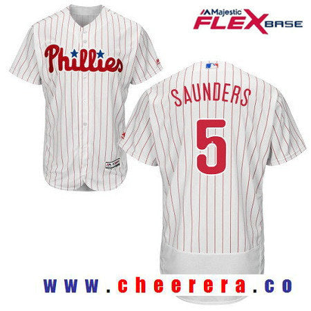 Michael Saunders Philadelphia Phillies white Home jersey