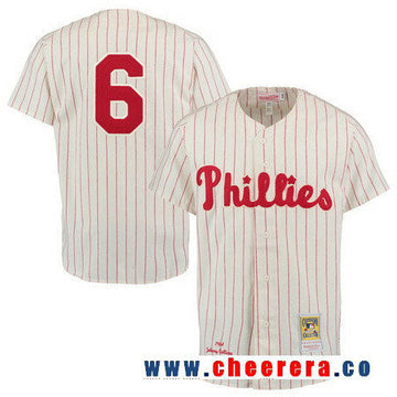 Johnny Callison Philadelphia Phillies cream Cooperstown jersey