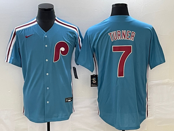Trea Turner Philadelphia Phillies blue jersey