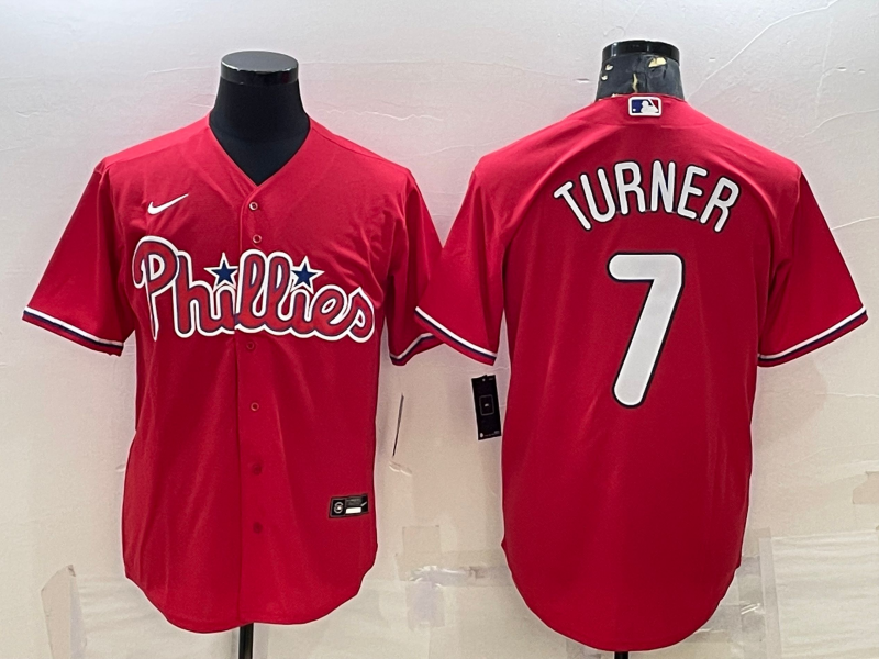 Trea Turner Philadelphia Phillies red jersey