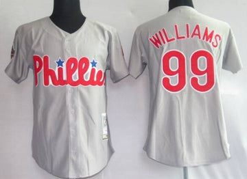 Mitch Williams Philadelphia Phillies gray Throwback jersey